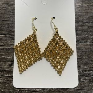 Gold tone earrings